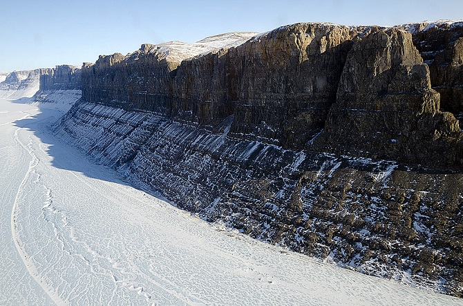 Glacial Canyon, Northern Greenland