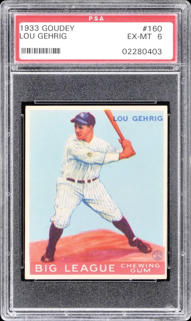 Lou Gehrig, 1933 Goudey