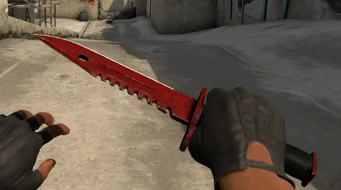 M9 Bayonet Crimson Web