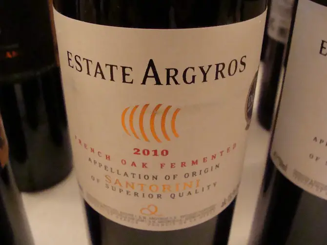 Santorini barrel 2010 Argyros