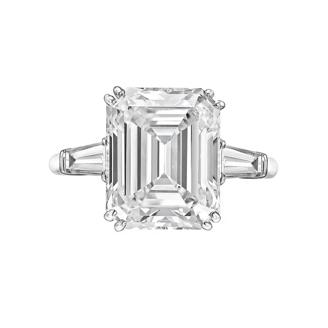 Cartier Emerald-Cut Diamond Ring