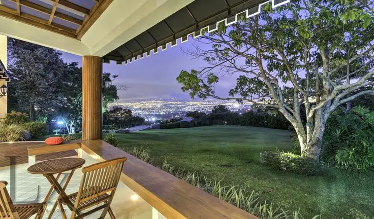 Breathtaking view from Chateau Blanc terrace - Escazú, Costa Rica