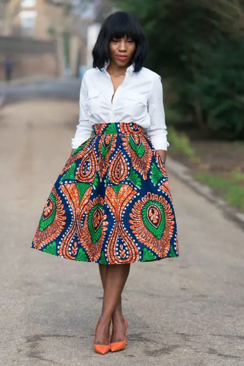 Why African Print Skirts Are In This Summer - Lazy Penguins