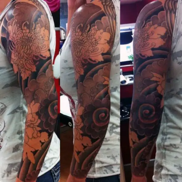 cool-flower-sleeve-tattoos-for-men