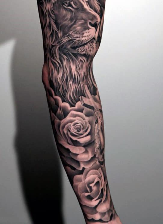 101 Masculine Mens Floral Tattoo Sleeve Ideas To Inspire You In 2023   Outsons