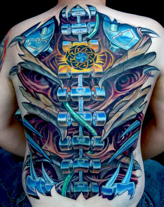 full-back-biomechanical-spine-tattoo-optical-illusion-ink-with-3d-effect