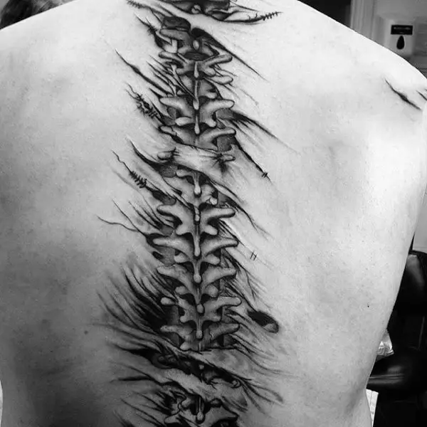 ripped-skin-spine-bone-tattoos-for-guys