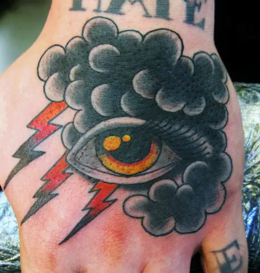 Demon Dragon Eye hand tattoos by Jackie Rabbit  Custom Tatt  Flickr