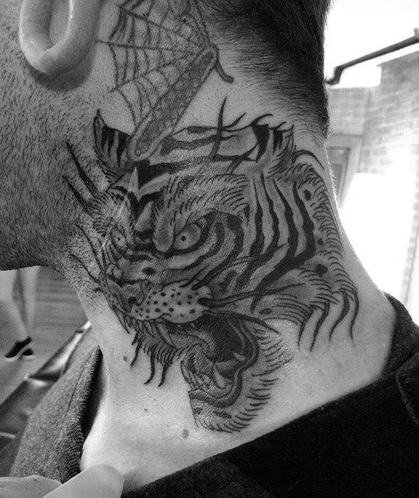 angry-tiger-mens-neck-traditional-tattoo-inspiration