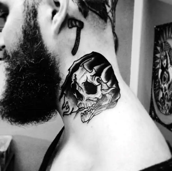 Top 40 Best Neck Tattoos For Men