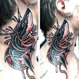 shark harpoon tattoo