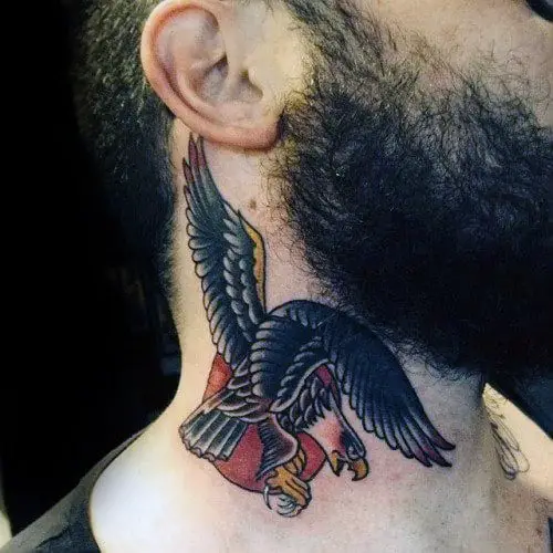 small-eagle-traditional-neck-tattoos-for-guys