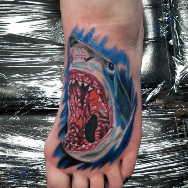 fleshy-mouthed-shark-tattoo-on-foot-for-males