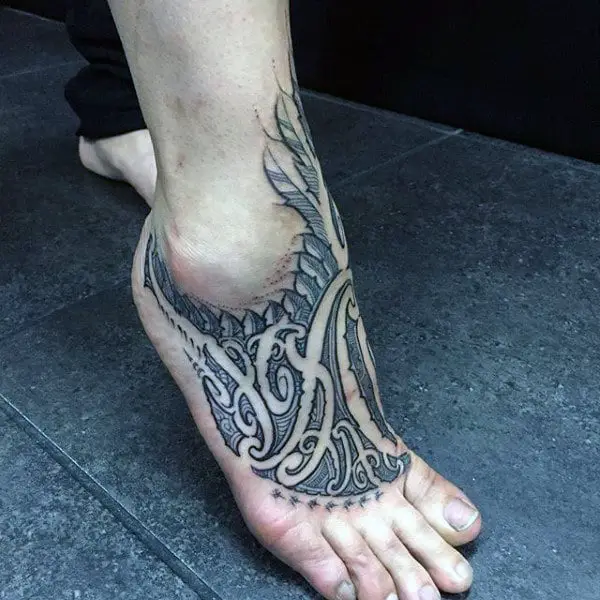 italicized-black-tattoo-design-foot-for-men