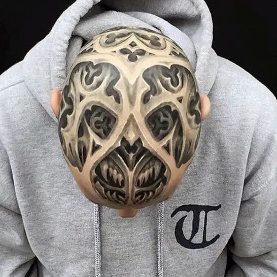 Top 70 Head Tattoos For Men