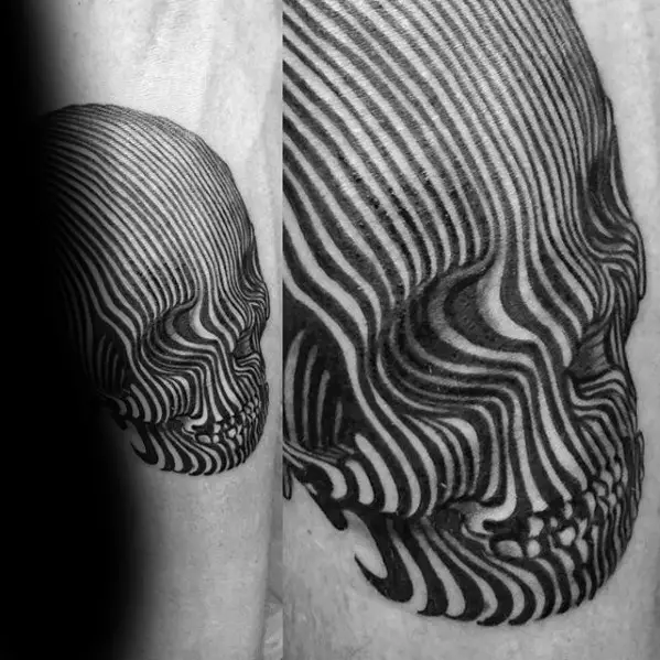 3d-skull-lines-mens-small-unique-inner-forearm-tattoos