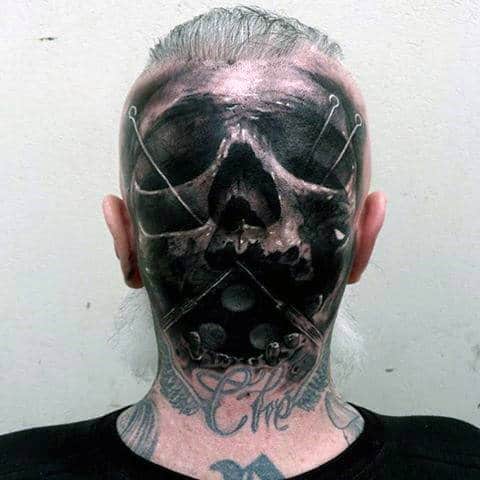 3d-skull-with-pins-guys-back-of-head-realistic-tattoo-ideas