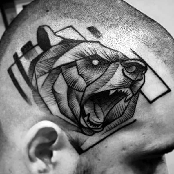 abstract-guys-bear-tattoo-on-head