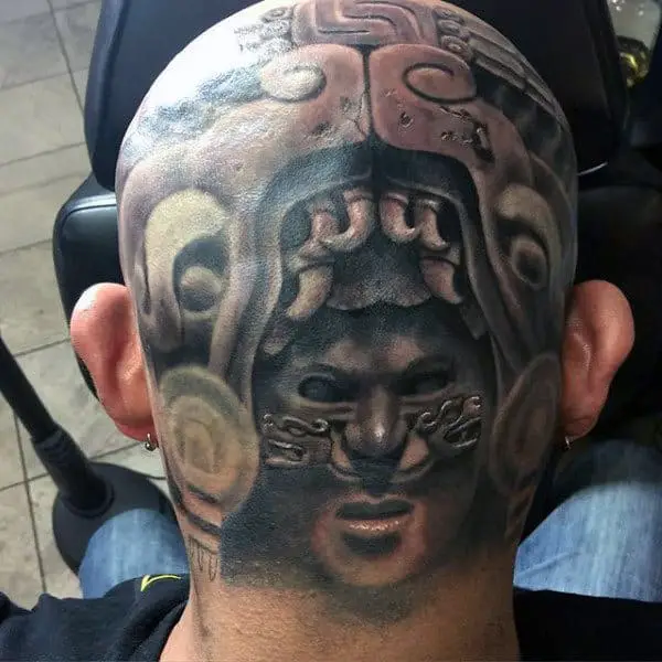 creative-3d-stone-mens-head-tattoos