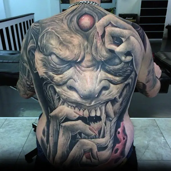 demon-portrait-guys-badass-back-tattoo
