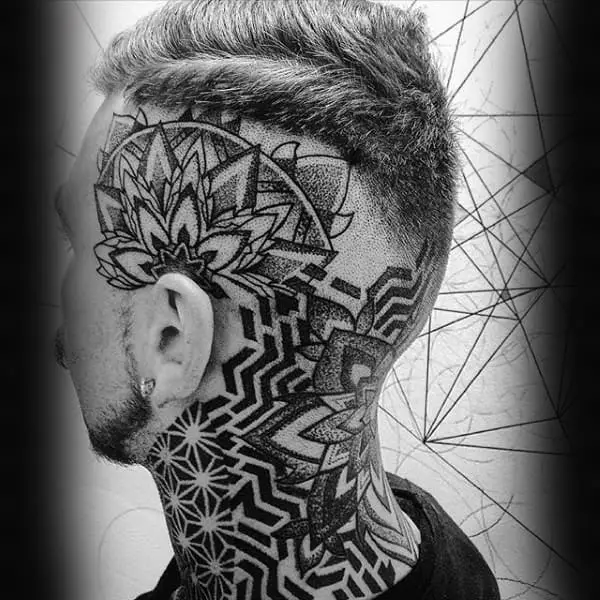geometric-guys-pattern-flower-tattoo-on-head (1)