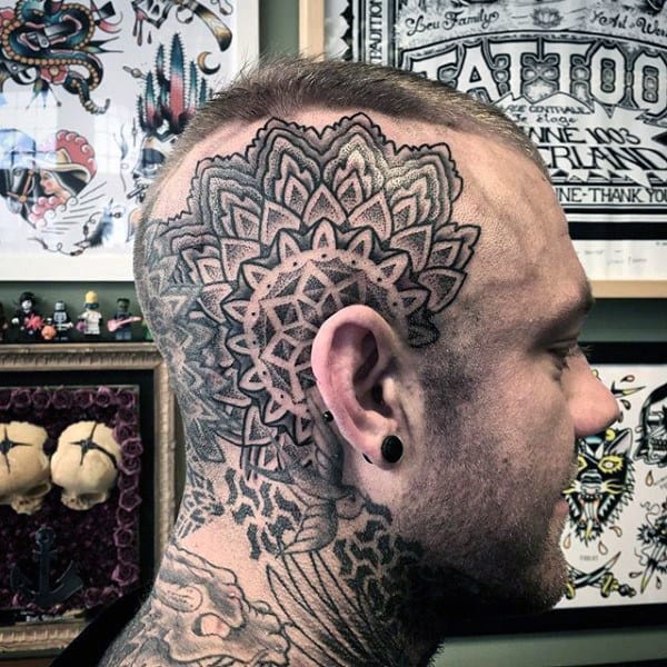 mens-geometric-floral-head-tattoos
