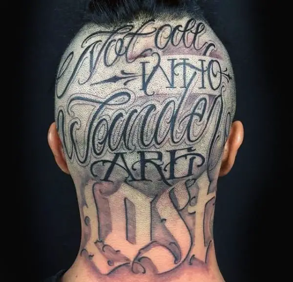 not-all-who-wander-are-lost-mens-words-head-tattoo