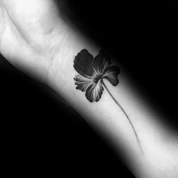 tropical-flower-small-unique-male-forearm-tattoos