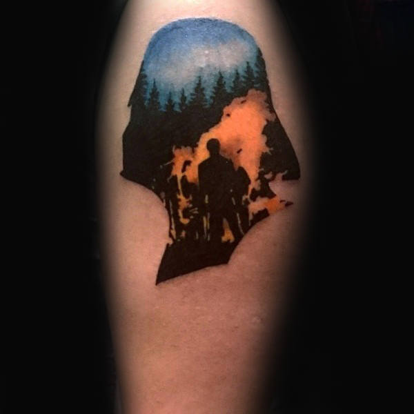 darth-vader-forest-fire-creative-mens-upper-arm-tattoos