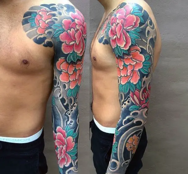 Whip shading Flower tattoo men at theYoucom