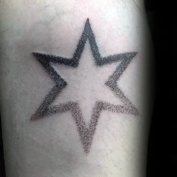 dotwork-cool-simple-star-mens-arm-tattoos