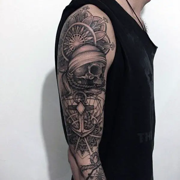 Kingfischer Bird Anchor halfsleeve by Holly Azzara TattooNOW