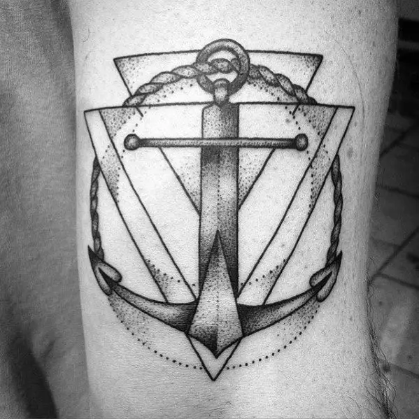 geometric-anchor-sword-mens-unique-arm-tattoos