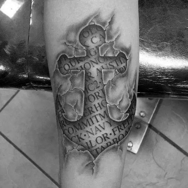 quote-3d-stone-unique-anchor-male-inner-forearm-tattoo-designs