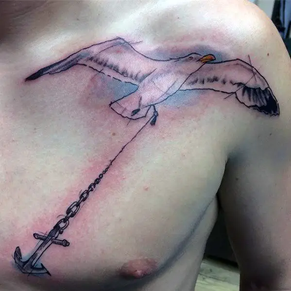 seagul-flying-with-anchor-guys-unique-chest-tattoo