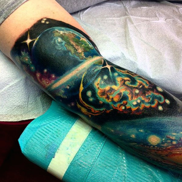 bicep-arm-stars-in-the-sky-tattoo-for-men