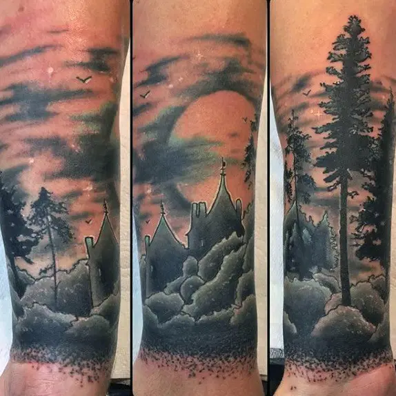 manly-wrist-mens-castle-resting-in-nature-tattoo