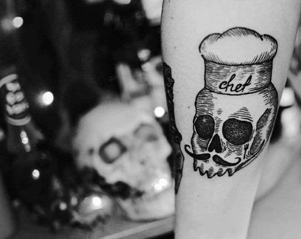 male-calves-skull-wearing-chef-hat-culinary-tattoo
