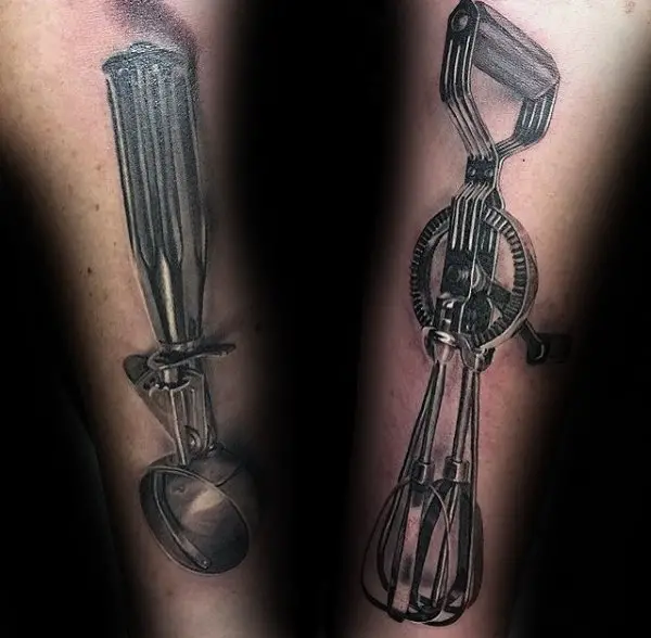 male-forearms-shiny-culinary-tools-tattoo