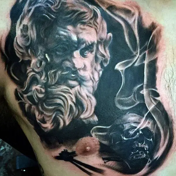 man-with-chest-tattoo-smoke-background