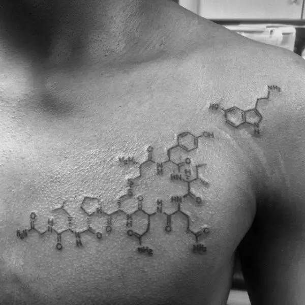 man-with-oxytocin-and-serotonin-molecular-structure-chemistry-tattoo-on-chest
