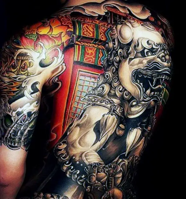 Samurai Koi full sleeve Japanese style tattoo  Japanese sleeve tattoos Japanese  tattoo designs Traditional japanese tattoo sleeve