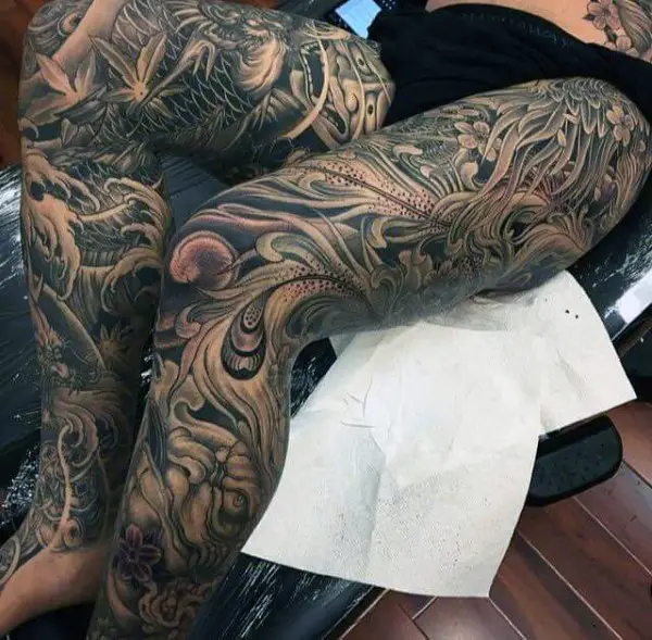 Abstract Leg Sleeve  Best Tattoo Ideas For Men  Women