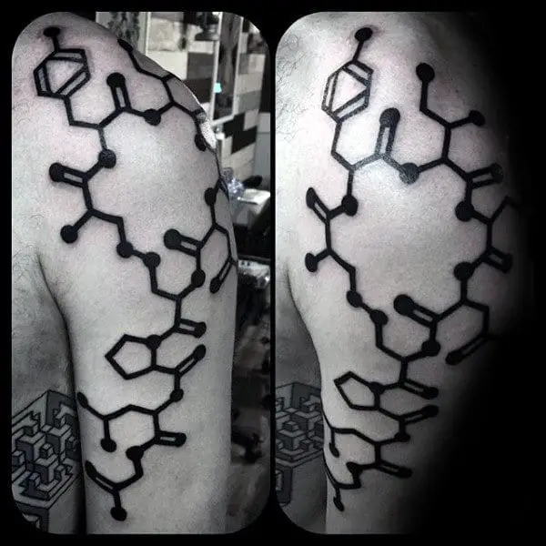 oxytocin-molecule-chemistry-tattoos-for-men