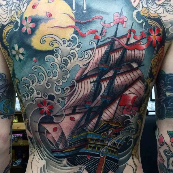 water-waves-japanese-mens-back-tattoo