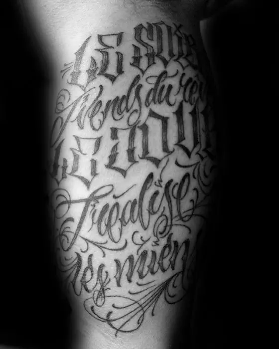 back-of-leg-guys-typography-tattoo