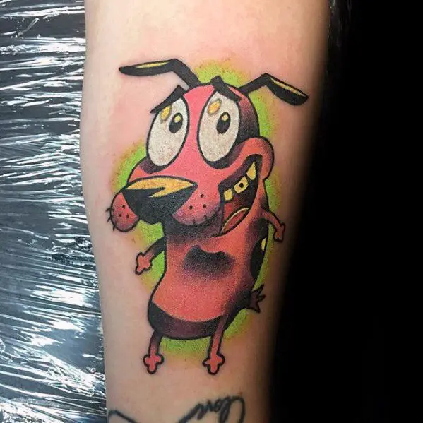 cartoon-courage-the-cowardly-dog-mens-tattoo-designs
