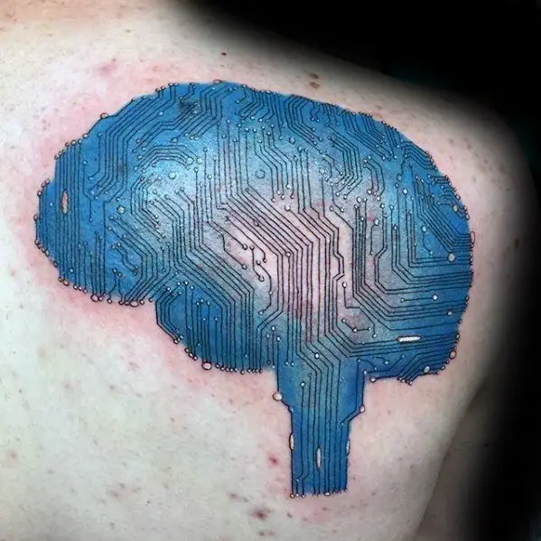 computer-circuit-board-brain-upper-back-tattoo-design-on-man