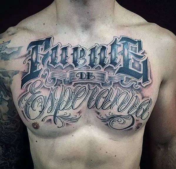 cool-typography-tattoo-design-ideas-for-male-upper-chest