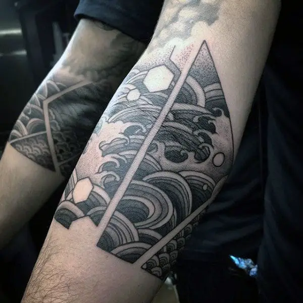 guys-forearms-grey-dotwork-tattoo